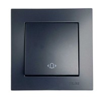 Выключатель EL-BI VEGA черный матовый звонок ( 510-014800-207 )