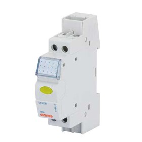 Жовтий модульний LED індикатор GEWISS 16А 230В 1М