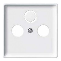 Центральная панель TV розетки антенная белая Merten, MTN294119