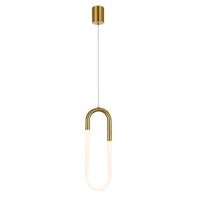 Подвесной светильник, люстра Azzardo AZ5740 Nexus LED 1x9W 3000K 720Lm IP20 золотой