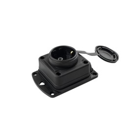 Розетка Violux каучук настенная с крышкой IP44 ( 930640 )