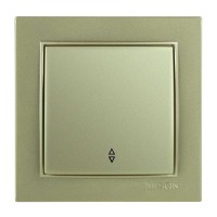 Вимикач Nilson Thor золото 1кл прохідний ( 27151007 )