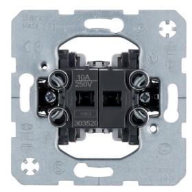 Вимикач для жалюзі двоклавішний (механізм) 10АХ/250В Berker