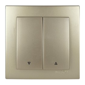 Вимикач Nilson Touran золото жалюзі 2-кл ( 24151011 )