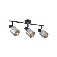 Світильник поворотний, спот Italux SPL-65342-3-BK-SG Santia E14 3x40W IP20 чорний