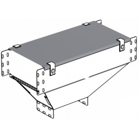 Крышка на вертикальный внешний угол METAKSAN KKDL 30 10 PG 300мм 1мм переходник правосторонний/левый