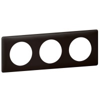 Рамка трехместная Legrand Celiane черный перкаль