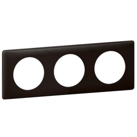 Рамка трехместная Legrand Celiane черный перкаль