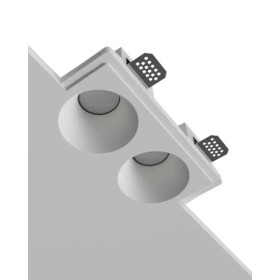 Гіпсовий точковий врізний світильник Oledim 7771536 TS8 GYPSUM GU10 2x10W IP20