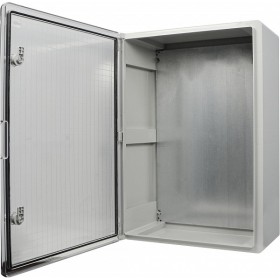 Ударостійкий корпус з АБС-пластику Аско-Укрем UBox 500x700x250мм (прозорі дверцята)