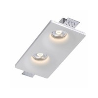 Гіпсовий точковий врізний світильник Oledim 7771270 TS4 GYPSUM GU10 2x10W IP20 Білий