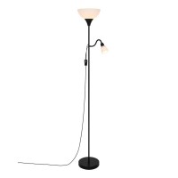 Торшер Nordlux 2512554003 Lauria E27+E14 1+1x40W+15W IP20 чорний