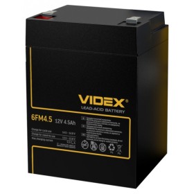 Свинцово-кислотный аккумулятор Videx 6FM4.5 4.5мАч 12В (6FM4.5 1CB)