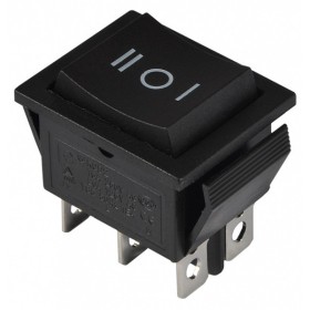 Переключатель Аско-Укрем KCD2-203 B/B (I-0-II) черный (A0140040106)