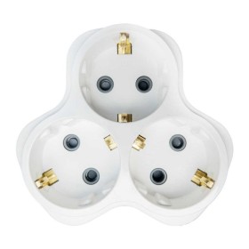 Тройник Violux 3 гнезда с заземлением белый ( 940800 )