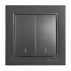 Вимикач Nilson Thor антрацит 2кл прохідний ( 27161009 )