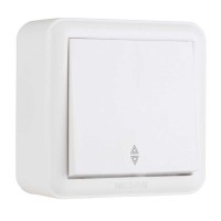 Вимикач Nilson Unique білий 1кл прохідний ( 28111007 )