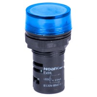 Сигнальный индикатор NOARK Ex9IL 1C b плоский 230В AC синий (105447)
