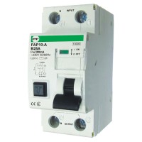Дифференциальный автомат Promfactor FAP10-A B 25А/0,3A 2P (1P+N) 10кА (FAP10B25300A)