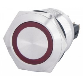 Кнопка Аско-Укрем TYJ 22-271 1NO+1NC 24В з підсвічуванням червона (A0140010142)