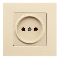 Розетка без з/к Gunsan Eqona крем