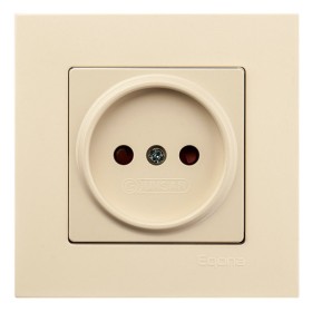 Розетка без з/к Gunsan Eqona крем