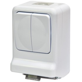 Розетка с выключателем ETI PRV-2 2Р+РЕ IP 44 10/16A 250В