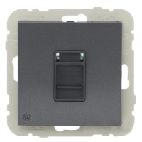 Комп'ютерна розетка Logus 21453 TIS RJ45 (Cat.5e) (сірий)