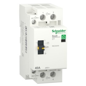 Контактор Schneider Electric R9C20240 RESI9 1P+N 40A 2NO 230В
