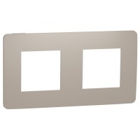 Двопостова рамка Schneider Electric NU280426 (пісочний/білий)