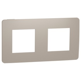 Двопостова рамка Schneider Electric NU280426 (пісочний/білий)