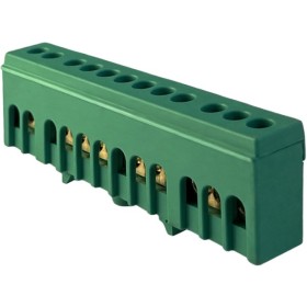 Шина заземления Promfactor FMD812GN на 12 отверстий 6x9мм²