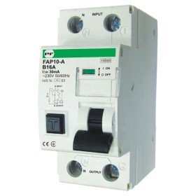 Дифференциальный автомат Promfactor FAP10-A B 16А/0,03A 2P (1P+N) 10кА (FAP10B16030A)