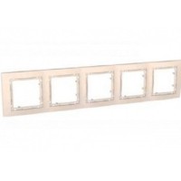 Рамка 5-местная, Unica Colors, слоновая кость Schneider Electric