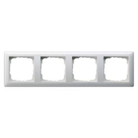 Рамка четырехместная Gira Standard 55 белая (021403)