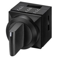 Трипозиційний перемикач Schrack MSK010305R 2х50° з фіксацією (чорний)