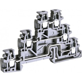 Гвинтова клема ETI ESC-TLD.2 трирівнева сіра (3903247)