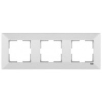 Рамка потрійна горизонтальна Meridian, білий
