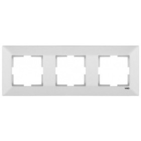 Рамка потрійна горизонтальна Meridian, білий