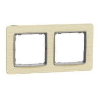 Подвійна рамка Schneider Electric Sedna Elements береза SDD380802
