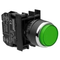 Натискна кнопка EMAS B100HY виступає (1НВ) зелена