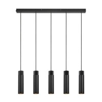 Підвісний світильник, люстра Nordlux 2410483003 Tilo GU10 5x15W IP20 чорний