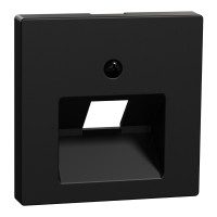 Центральная панель компьютерной розетки Merten System, MEG4521-0403 черная матовая