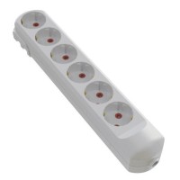 Колодка Neomax на 6 гнізд з заземленням (NX501600)