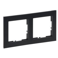 Рамка 2-постова Legrand SUNO (чорний паттерн) 721572