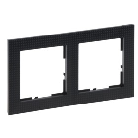 Рамка 2-постовая Legrand SUNO (черный паттерн) 721572