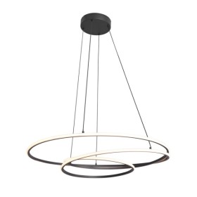 Підвісний світильник, люстра Zuma Line 5905316693128 Zephyra LED 1x35W 3000K 2300Lm IP20 чорний