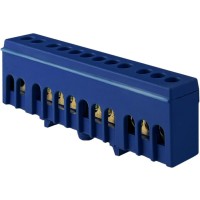 Нульова шина Promfactor FMD812BL на 12 отворів 6x9мм²