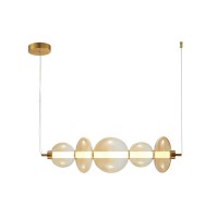 Підвісний світильник, люстра Italux PND-24352-40W-AB-AMB Sonte LED 1x40W 3000K 5094Lm IP20 бурштиновий