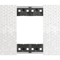 Рамка на 2 модуля Bticino Living Now KA4802MW (Немецкий/Итальянский стандарт) пиксель
